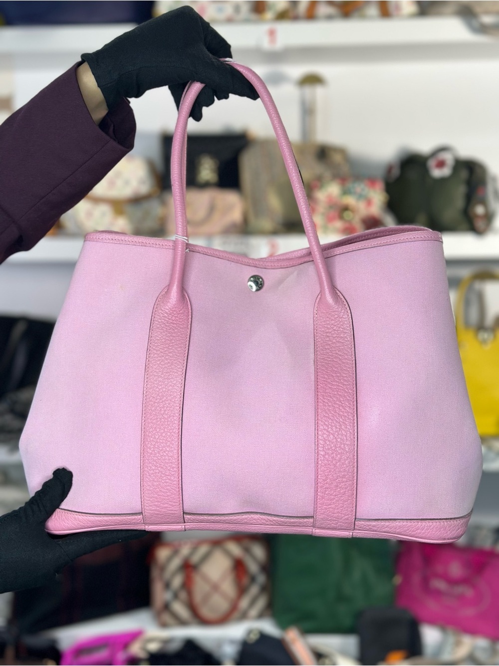 HERMES PINK TOTE